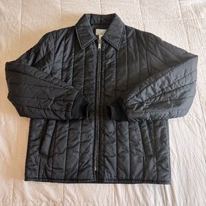 Vintage Fieldmaster Quilted Jacket Men’s Medium Black Made in USA Puffer Coat